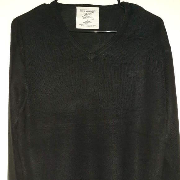 Northwest Men's Blue Bird V-Neck Sweater Size S-XL - Picture 2 of 2